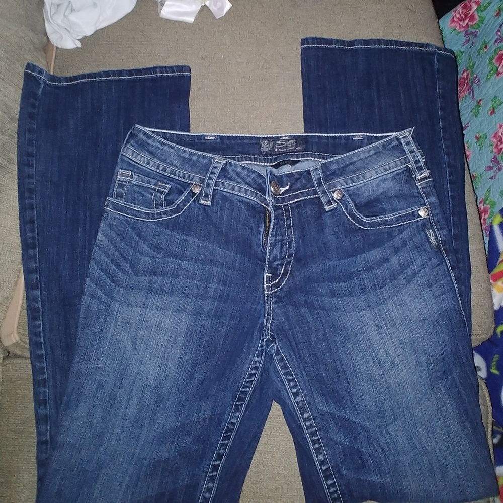 Silver jeans